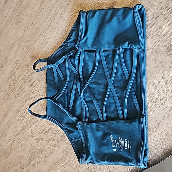 Buffbunny Ivy Crop Sports Bra Size Medium Dark Teal - Picture 7 of 8